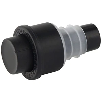 Obrázek Fackelmann 49605 chladnička na pití uzávěr s K čerpadlo 6 cm z ABS/Silikon, plast, černá/Průhledná, 9 x