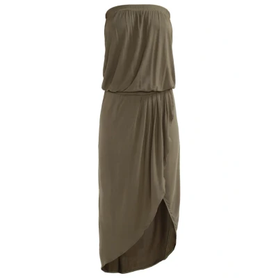 Obrázek Urban Classics Bandeau Maxi šaty, Ženy, Velikost: XL, Olive