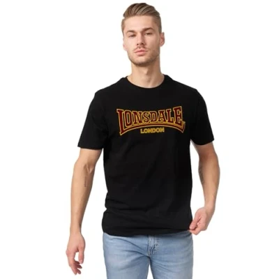 Obrázek Lonsdale Schmale Passform Classic Triko s potiskem, Muži, Velikost: Medium, Black