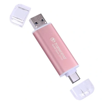 Obrázek Transcend Portable SSD ESD310P 1TB, 10 Gbit/s, Typ A/Typ C kompatibel PS4/PS5 TS1TESD310P