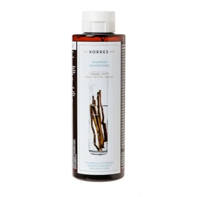 Obrázek KORRES LICORICE &amp; URTICA čisticí šampon pro mastné a vlasy, bez silikonu parabenů, 250 ml
