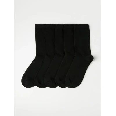 Obrázek Lindex Basic Unisex 5 PACK Ponožky pro děti, Velikost: 34 36, Black