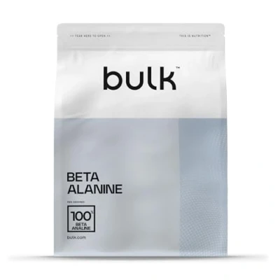 Obrázek Bulk Prášek Beta Alanin, aminokyselina, 500 g, 125 porcí, balení se může lišit