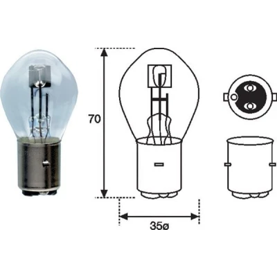 Obrázek Magneti Marelli S2 Birne 12V