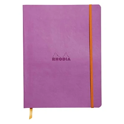 Obrázek Rhodia 117511C poznámkový sešit (s měkkou obálkou, linkovaný, 80 listů, 19 x 25 cm) fialový