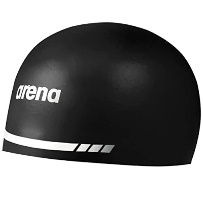 Obrázek Arena Unisex Erwachsene 3D Soft USA Racing Badekappe, Schwarz, Large