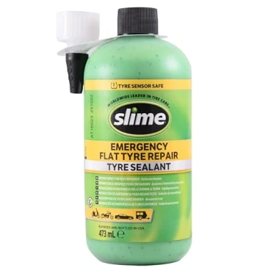 Obrázek Slime Těsnicí prostředek 10125 pro opravu pneumatik desek, chytrá oprava, vhodné osobní automobily, netoxické, ekologické, láhev 473 ml (16 oz)