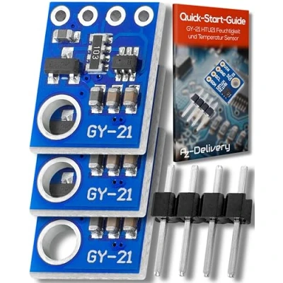 Obrázek AZDelivery 3x GY 21 HTU21 senzor vlhkosti a teploty, kompatibilní s Arduino Raspberry Pi, včetně e knihy!