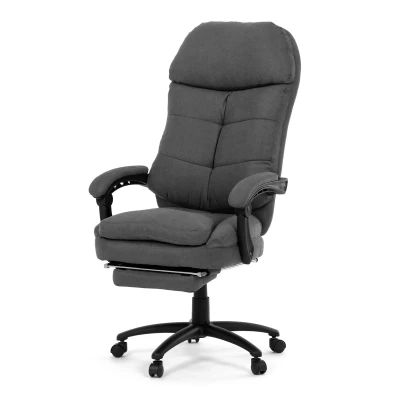 Obrázek Kancelářské křeslo, tmavě šedá látka, synchronní mechanismus, podnožka KA F1251 GREY2