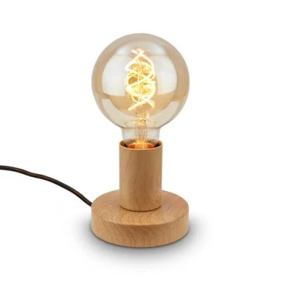 Obrázek BRILONER Mini stolní lampa s kabelovým spínačem, retro, vintage, E27, max. 10 W, lampa, na noční stolek, dekorační chodba, kancelářská čtení, x 9 cm