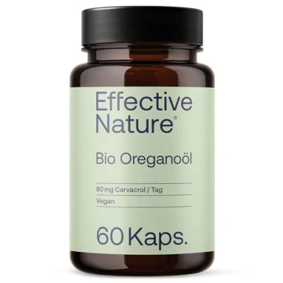 Obrázek Oregano olej 60 veganských kapslí bio kvalita 80 mg karvacrol vysoká biologická dostupnost