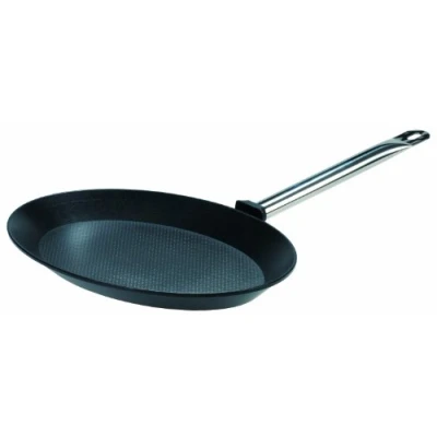 Obrázek GSW 164405 GastroTradiční TITANIUM pánev na ryby s rukojetí z ušlechtilé oceli 40 cm, x 28 3. 5 černá