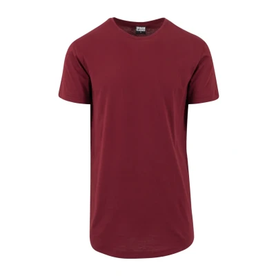 Obrázek Urban Classics Shaped LONG DO NOT USE Jednoduché tričko, Muži, Velikost: XS, Burgundy