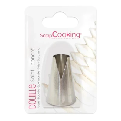 Obrázek Cutefly Scrapcooking 1804 Saint Honoré zdobicí hrdlo z ušlechtilé oceli, 14 x 10,8 3,2 cm, kov, stříbro, cm