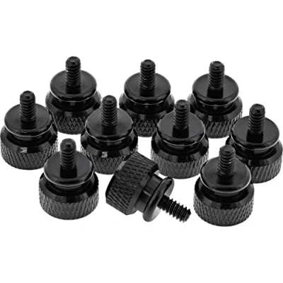 Obrázek InLine 77770S balení 10 ks šroubů s rýhovanou hlavou (černá) pro kryt, 12 mm