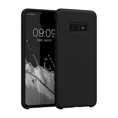 Obrázek kwmobile pouzdro kompatibilní se Samsung Galaxy S10e silikonové na mobil měkký povrch bezdrátové nabíjení černé