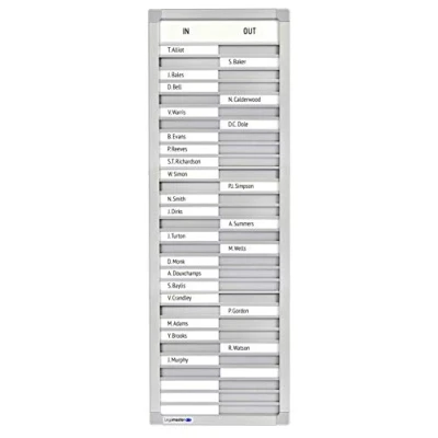 Obrázek Legamaster 7 620100 ohlašující přítomnost Board Professional v and Outboard, Hliník 26 x 77 cm