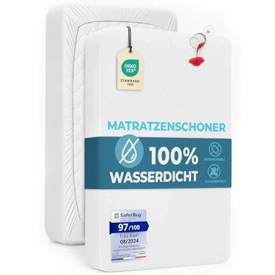 Obrázek Chránič matrace 90 x 200 vodotěsný Dreamzie Oeko TEX a Made in EU prodyšná antialergie proti roztočům