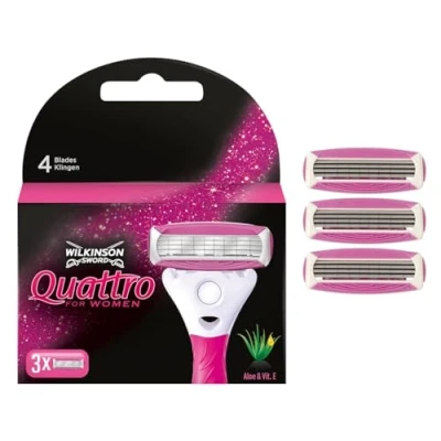 Obrázek Wilkinson Sword Quattro for Women žiletky pro ženy, 3 kusy