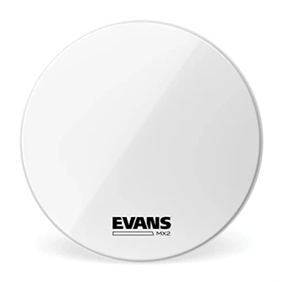 Obrázek Evans MX2 White Marching Bassdrumfell, bílý, 26 palců