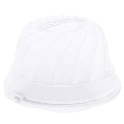 Obrázek Rotho Fresh nádoba na bábovku s poklopem a držadlem, plast (PP) bez BPA, bílý/transparentní, (30,5 x 28,5 17,5 cm)