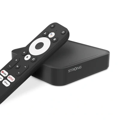Obrázek Strong Leap S3+ Android TV Box HD Video Streaming přístroj, magenta TV, waipu.tv, Netflix, Disney+, Prime UVM. Veškeré streamovací služby přes Google Play