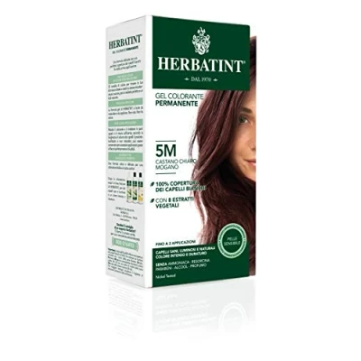 Obrázek Herbatint Permanentní rostlinný gel na barvení vlasů, 5 m světlý mahagonový kaštan, 150 ml