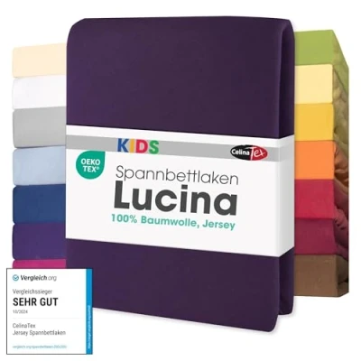 Obrázek dětské napínací prostěradlo CelinaTex, bavlněný žerzej mnoho barev samostatně nebo v sadě na matrace 60 x 120 až 70 140 cm Lucina Minis