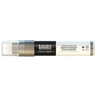 Obrázek Liquitex Profesionální malba akryl zvýrazňovač akrylová barva, irizační říše stříbrná, akrylový popisovač 815 mm špička