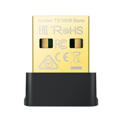Obrázek TP Link Adaptér Archer TX10UB Nano WLAN Buletooth pro PC, Wi Fi 6 AX900 Dual Band Stick, Bluetooth 5.3, velikost, WPA3, MU MIMO, kompatibilní pouze s Windows 11/10