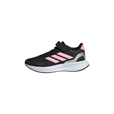 Obrázek adidas Performance Runfalcon 5 Silniční běžecké boty core black pink spark silver metallic pro děti, Velikost: 28.5