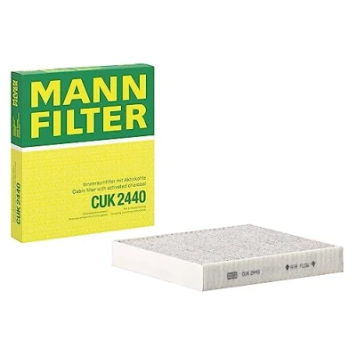Obrázek MANN FILTER Interiérový filtr CUK 2440 pylový s aktivním uhlím pro osobní automobily