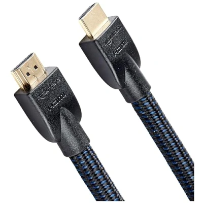 Obrázek Amazon Basics Pletený HDMI kabel, černý, 7,6 m