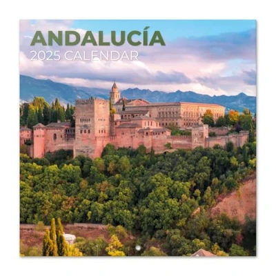 Obrázek Grupo Erik Kalender 2025 Wandkalender Reisen Andalusien Familienplaner 30 x cm 12 Monate + Letzten 4 2023 auf einer Seite
