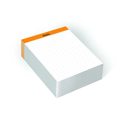 Obrázek Rhodia 194045C Memoblock č. 11 Rhodiatime, DIN A7 7,5 x 10,5 cm, Dot linkování, 240 listů, 80 g, kompaktní a praktický, oranžový, jednotlivě zavařený, 1 kus