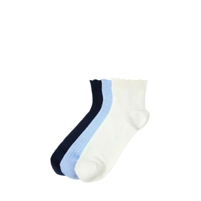 Obrázek Lindex PACK OF 3 Ponožky, Ženy, Velikost: 39 41, Light blue melange