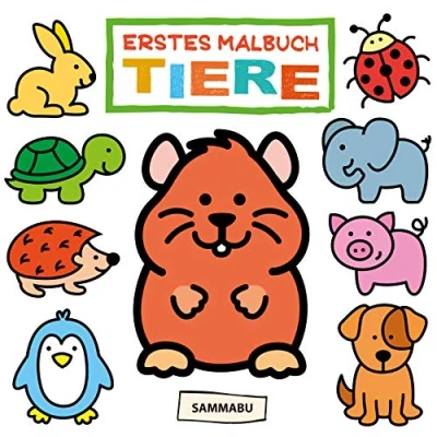 Obrázek Erstes Malbuch Tiere (Malbuch ab 1 Jahr) (Malbücher für Kleinkinder)