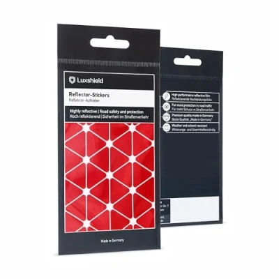 Obrázek Luxshield Sada reflexních nálepek trojúhelníky malé pro jízdní kolo, skútr, kočárky reflexní prvky na kolo děti
