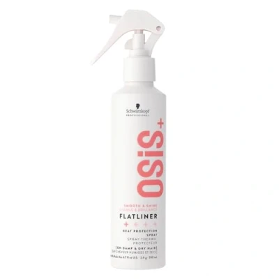 Obrázek Schwarzkopf Professional OSiS Flatliner Setting Spray Ochranný sprej proti horku Ochrana Hladký a lesklý Redukuje lámání vlasů chrání před vlhkostí nelepí, snadné držení 200 ml