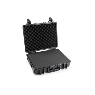 Obrázek B&amp;W přepravní kufr Outdoor Typ 6040 černý s pěnou na kostky vodotěsný podle certifikace IP67, prachotěsný, nerozbitný a nezničitelný