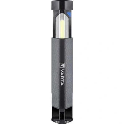 Obrázek VARTA Stavební reflektor LED vč. 4x AA baterie, Work Flex Telescope Light, výsuvné pracovní svítidlo, lampa do dílny se dvěma světelnými režimy a pogumovanou protiskluzovou rukojetí