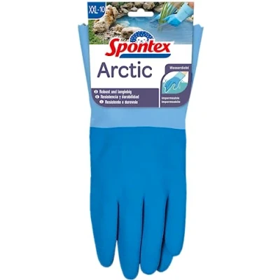 Obrázek Spontex Arctic pracovní rukavice, pro hrubou práci za mokra a chladu, vodotěsné s dlouhou životností, z přírodního latexu, velikost XXL, 1 pár