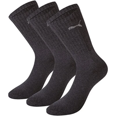 Obrázek PUMA Unisex sportovní ponožky balení po 3 párech, Šedá, 39 42