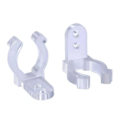 Obrázek WEBBOMB® Upevňovací klipy pro LED světelnou hadici 40 kusů držák světelná hadice světelný řetěz pásek plast klip vnitřní vnější transparentní