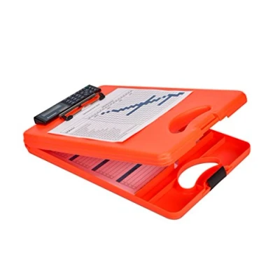 Obrázek Saunders 53402 DESKMATE II Safety Neonorange s kalkulačka signální zbarvený Clipboard vnitřními přihrádkami