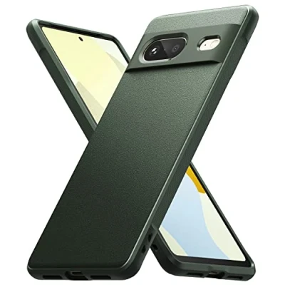 Obrázek Ringke Onyx kryt kompatibilní s Google Pixel 7, lepší uchopení, flexibilní TPU, robustní nárazuvzdorný pro telefon 7 5G (2022) tmavě zelená barva