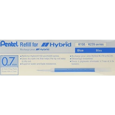 Obrázek Pentel KFR7 Náplň pro Hybrid Gel pero, 12 kusů, modrá