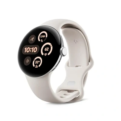 Obrázek Google Pixel Watch 3 41mm Prata (Béžová Popruh)