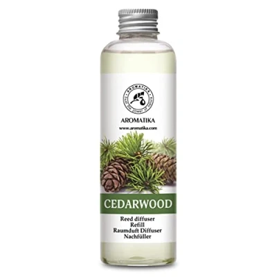 Obrázek difuzér pokojové vůně náplň Cedrové dřevo 200 ml pro vonný difuzor Reed Refill místnosti pokojová Doplňování