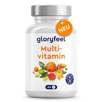 Obrázek Multivitamin Tabletten Wertvolle Mineralstoffe &amp; alle A Z Vitamine im Komplex Halbjahresvorrat 180 kleine, leicht zu schluckende Immun Support* 100% Laborgeprüft